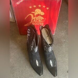 Boots Black Western Men's Shoes